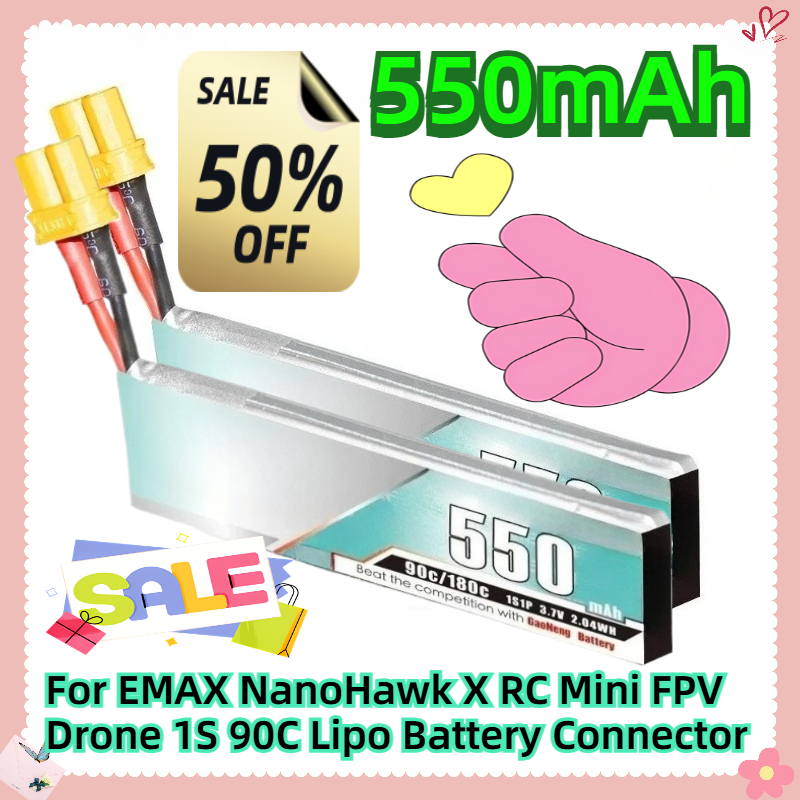 Drone Ls Rc - 550mAh 3,7 V para EMAX NanoHawk
