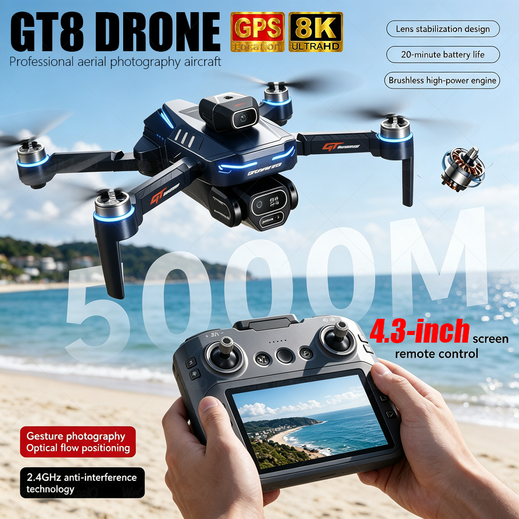 Drone Rc Harness - NUEVO Dron GT8 HD RC 4K