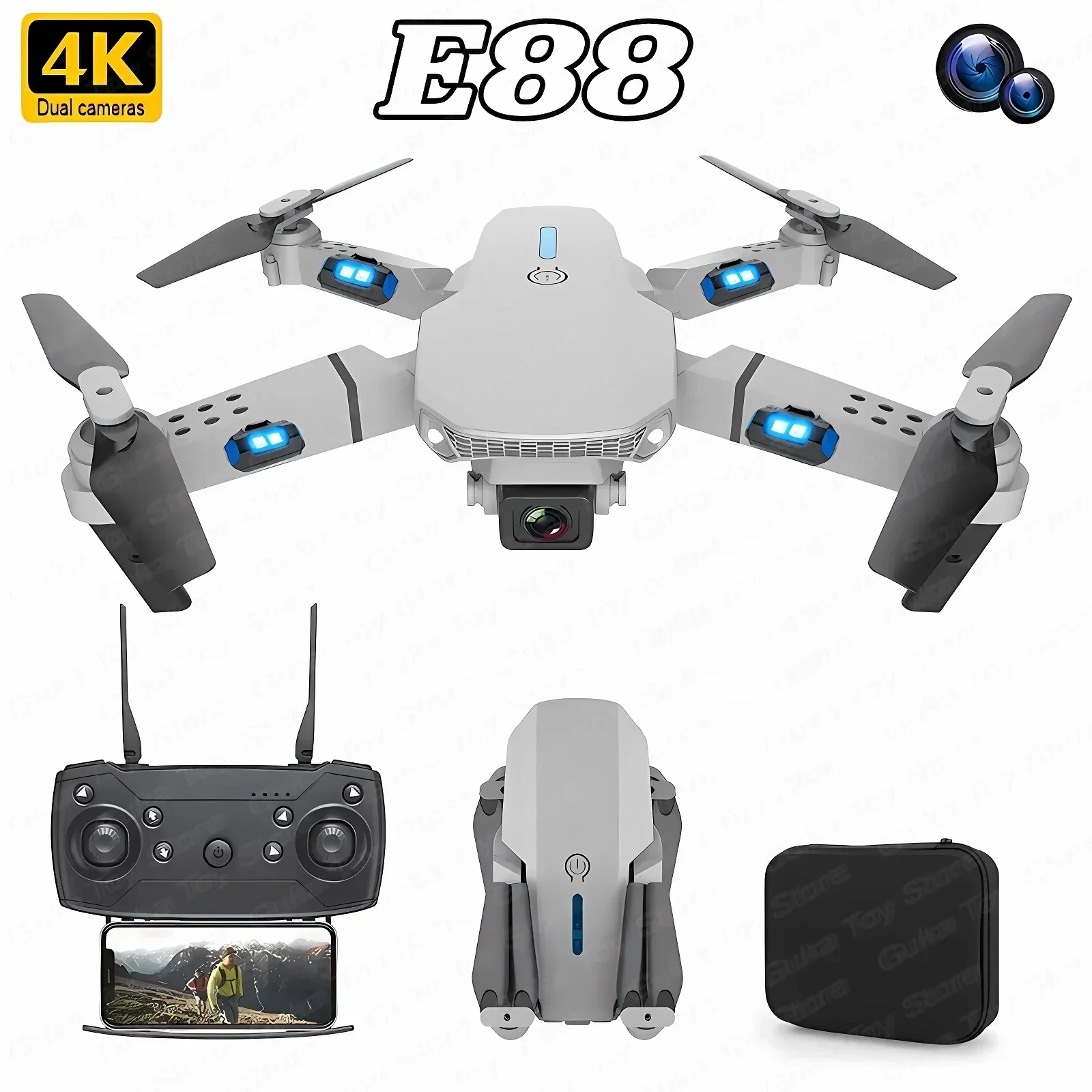 Drone Rc Harness - E88 Pro WIFI FPV Drone gran