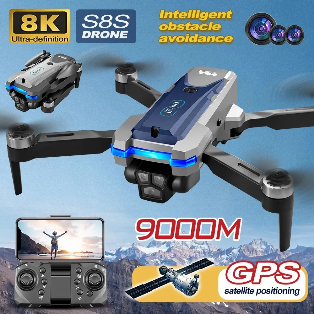 Drone Rc Harness - Dron plegable S8S con GPS, 5G,