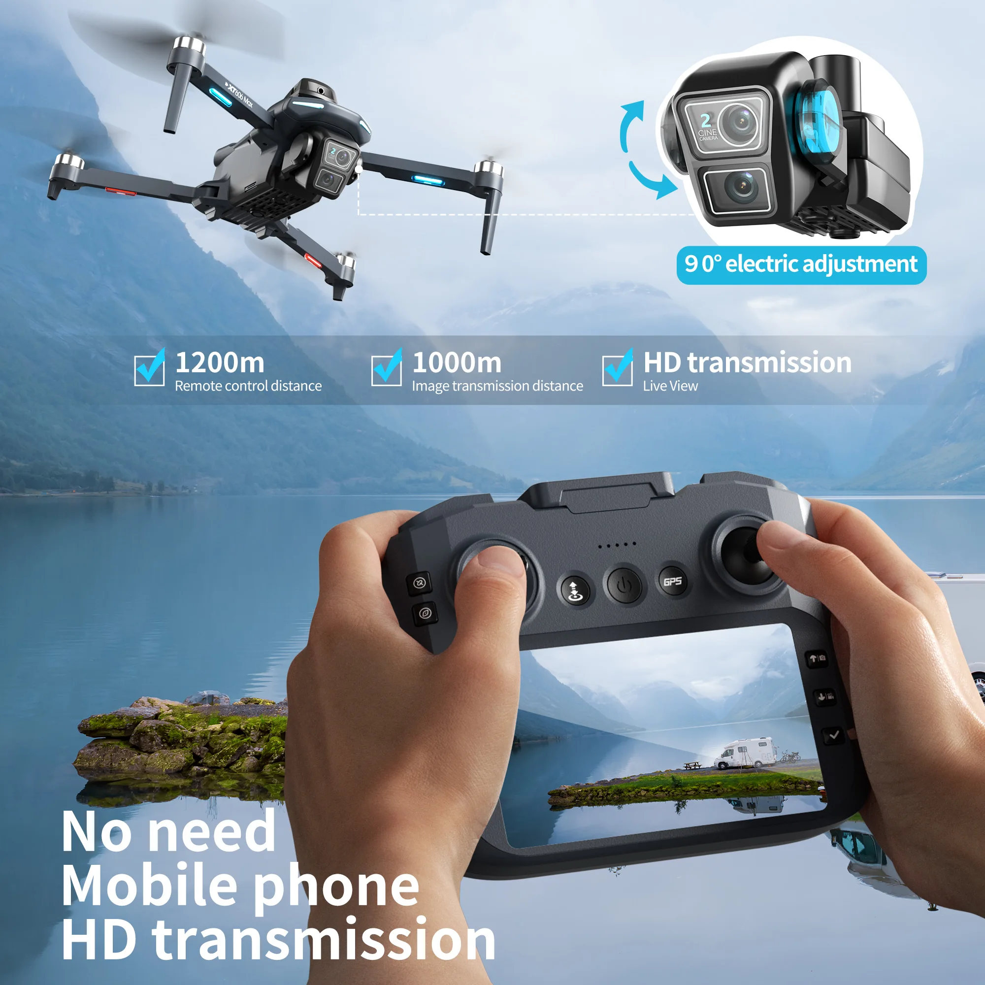 Dron Original XT606 Profesiona - Drone Ls Rc reseña y precio