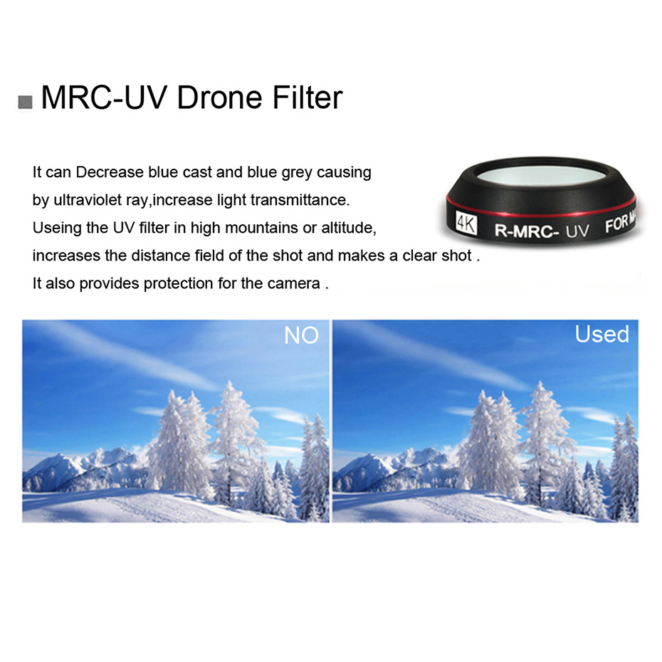 Filtro de Dron para Mavic Pro  - Drone Rcfpvpro reseña y precio