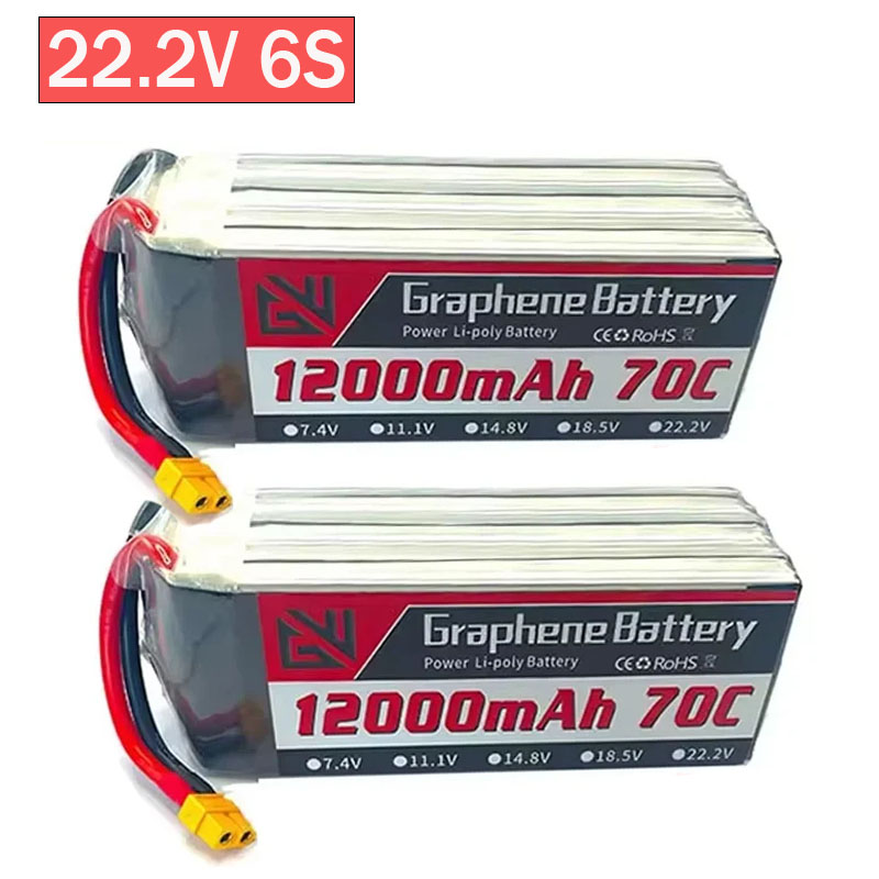 12000mAh 6S 22,2 V 70C RC Lipo - Drone Rc Game reseña y precio