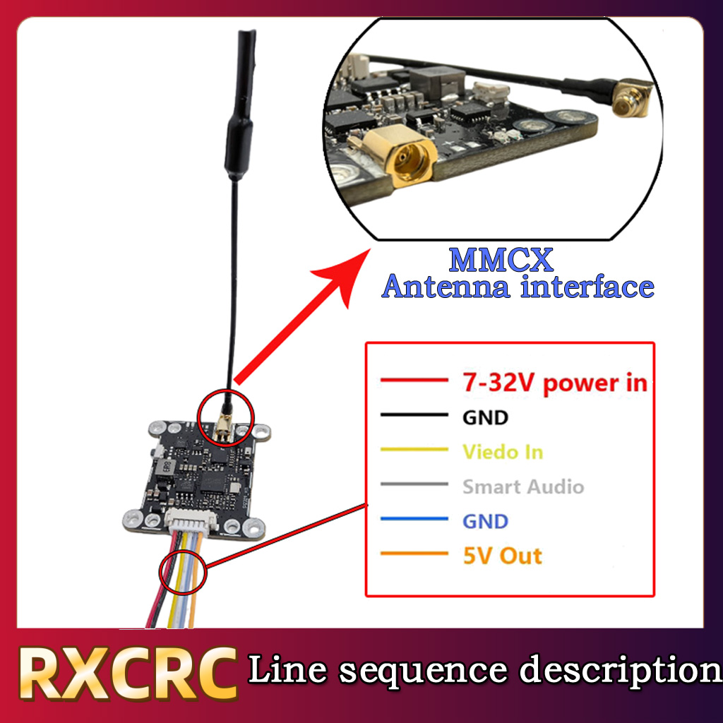 Módulo RXCRC 5.8G 48CH 1.6W VT - Drone Rc1 reseña y precio