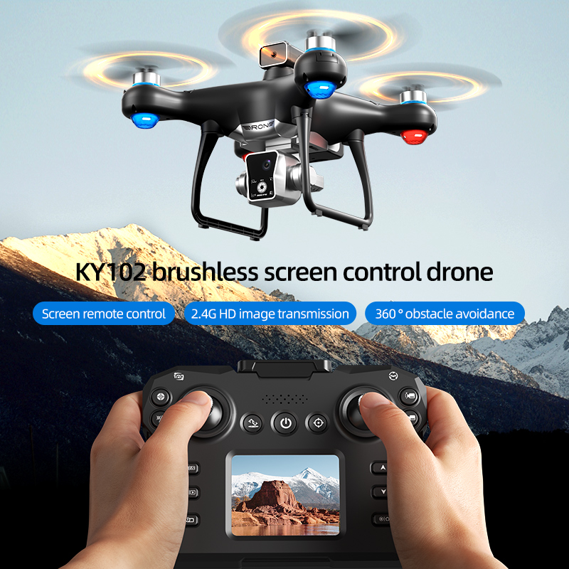 Dron RC sin Escobillas con Con - Drone Ky102 Rc reseña y precio