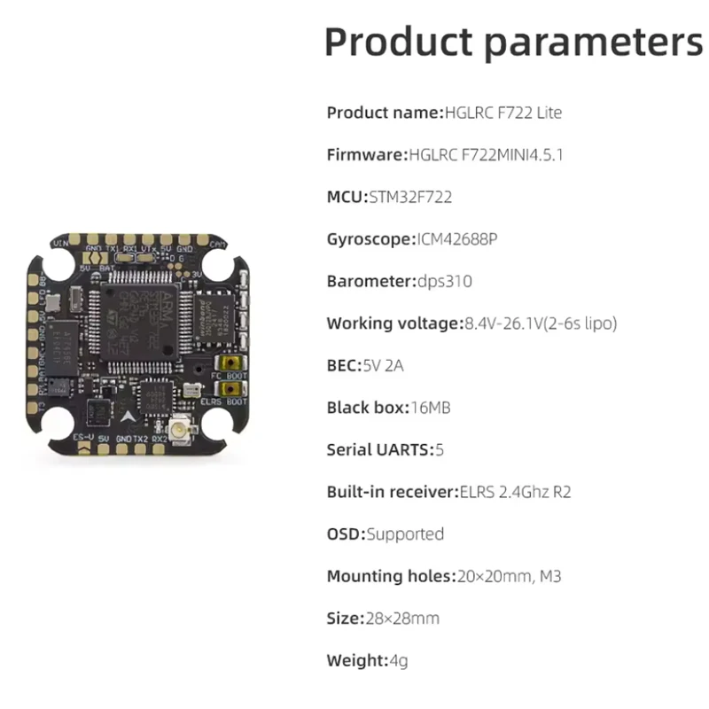Controlador de Vuelo HGLRC SPE - Betaflight Flight Controller reseña y precio