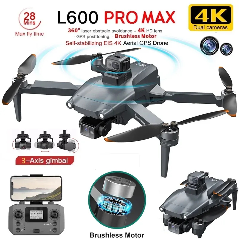 L600 PRO MAX GPS Drone profesi - Drone Rc Harness reseña y precio