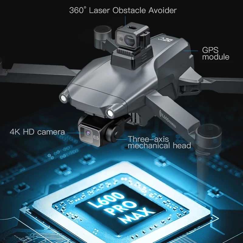 L600 PRO MAX GPS Drone profesi - Drone Rc Harness reseña y precio