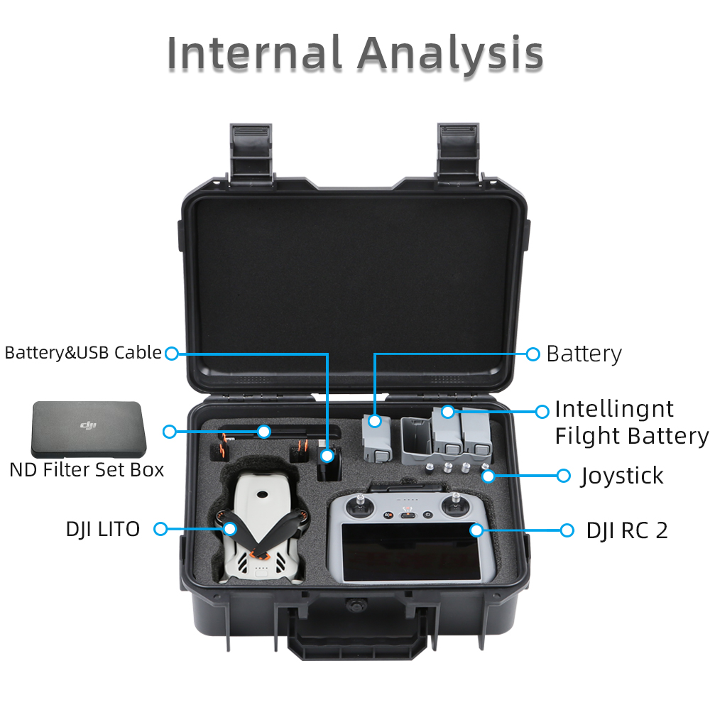 Estuche rígido de almacenamien - Drone Dji Rc N1 reseña y precio