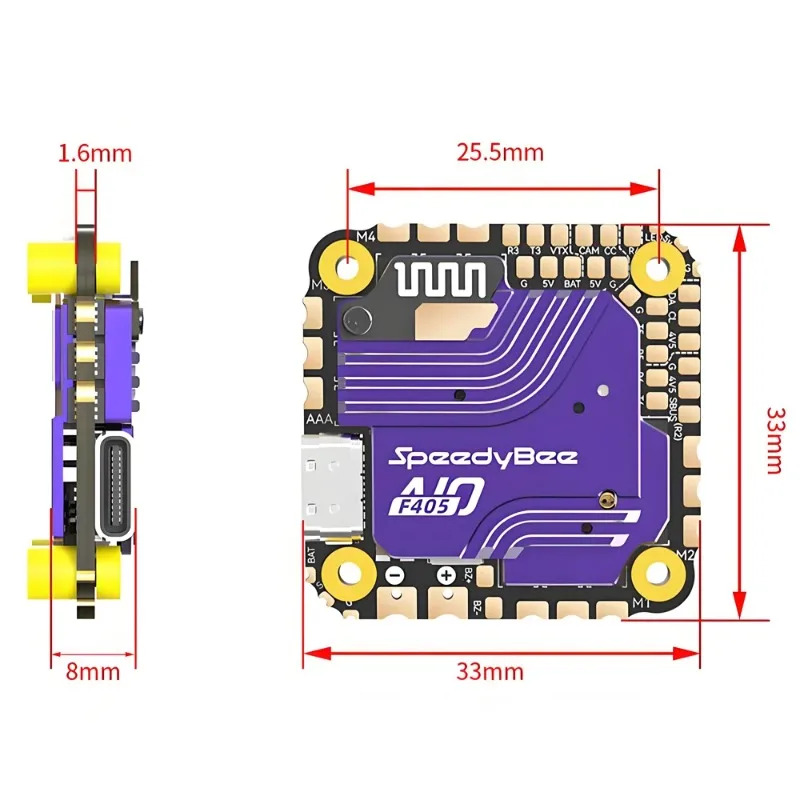 Controlador de Vuelo SpeedyBee - Drone Carrera Rc reseña y precio